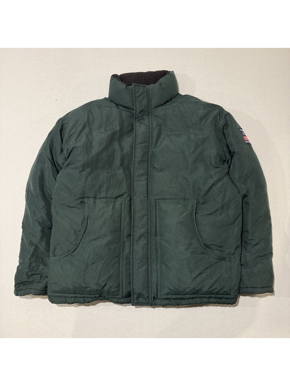 Vintage Polo Jeans Co. Ralph Lauren Green Down Puffer Jacket Size L Men’s